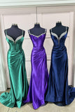 Beaded Corset Mermaid Long Formal Dress with HZ0307