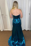 Sweetheart Black Metallic Mermaid Long Party HZ0307