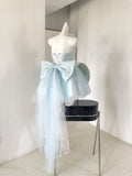 Baby Blue Sweetheart Homecoming Dresses Lace Short Prom HZ0307