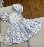 Beautiful Floral Homecoming Dresses A-line Back To School Dress HZ0307
