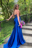 Black Strapless Scoop Mermaid Long Formal HZ0307