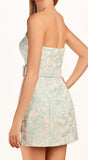 Strapless Floral Sheath Homecoming Dress Short Prom Party HZ0307