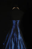 Classic Navy Blue Prom Dress, Vintage Long Party Dress, Beaded Luxury HZ0307