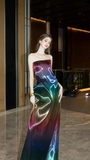 Colorful Strapless A-Line Prom Dresses, Sleeveless Birthday Dress, HZ0307