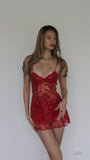 Cute Red Lace Short Party Dress Sexy Mini Homecoming Dresses Spaghetti Straps Evening HZ0307