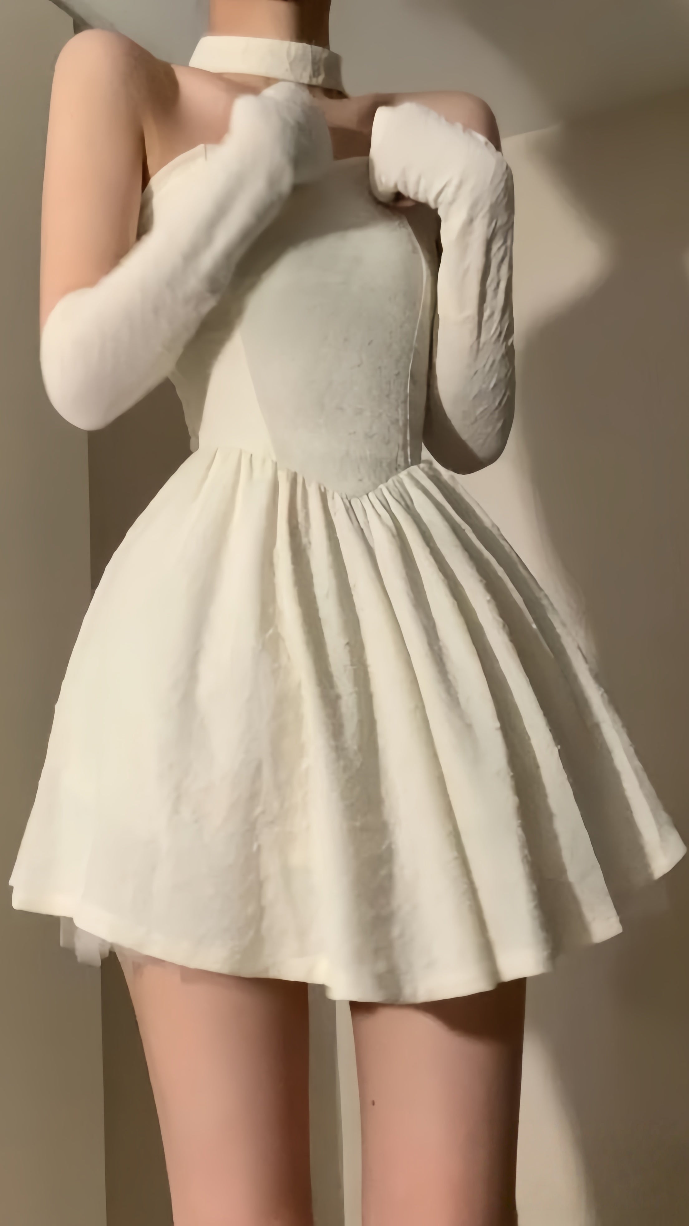 Cute Ivory A-line Homecoming Dresses Strapless Birthday Party HZ0307