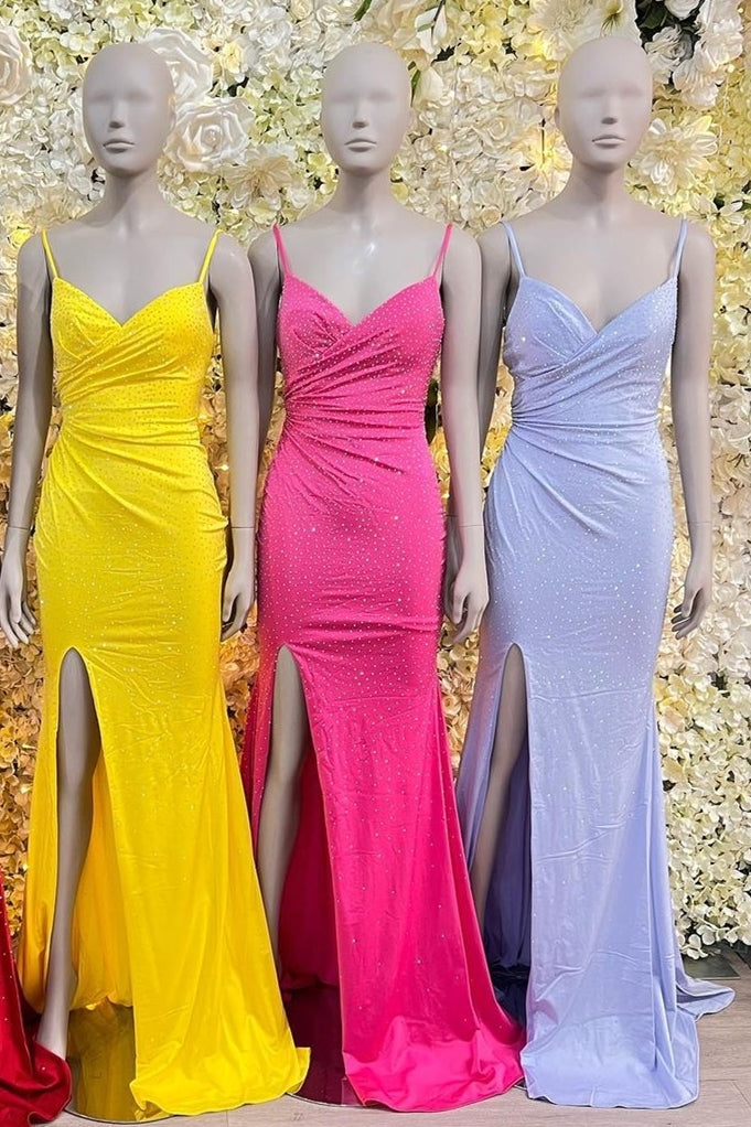 Elegant Beaded Mermaid Straps Long Formal HZ0307