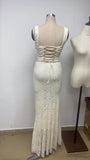 Fast Delivery Two Pieces Ivory Lace Mermaid Prom Evening Dress, HZ0307