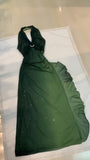 Green Halter Chiffon Prom Dresses Glitter Long Evening Party HZ0307