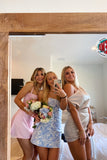 Hot Selling Floral Homecoming Dresses, Textured Mini Graduation Dress, HZ0307