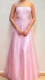Light Blue Stars Sheath Long Prom Party Dress Spaghetti Straps Evening Formal HZ0307