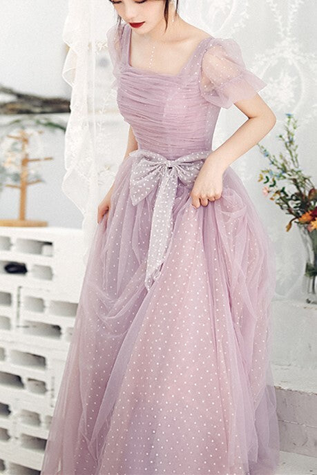 Lilac A-line Short Tulle Fairy Formal HZ0307