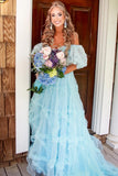 Lovely Tulle A-Line Prom Dress With Bubble Short HZ0307
