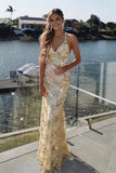 Mermaid Sequin Lace Prom Dresses Evening Party Dress With Lace Up HZ0307