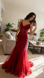 Modest Mermaid Spaghetti Straps Burgundy Sequin Formal Gown 23Rd Birthday Dress Prom Dresses 20Th Birthday HZ0307