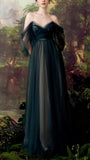 Off The Shoulder Tulle Evening Prom Dress, HZ0307
