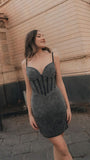 Spaghetti Straps Bodycon Homecoming Dresses, Glitter Sequin Mini Party HZ0307