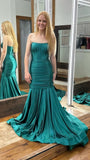 Strapless Mermaid Sleeveless Prom HZ0307