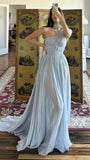 Summer Party Dress, Chiffon Prom Dress, Pleated Evening HZ0307