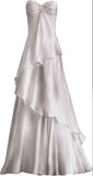Sweetheart White Long Prom Dress, Sleeveless Evening Dress, HZ0307