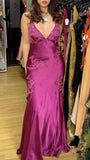 Vintage Mermaid Spaghetti Straps Backless Long Prom Dress Evening Dress Formal HZ0307