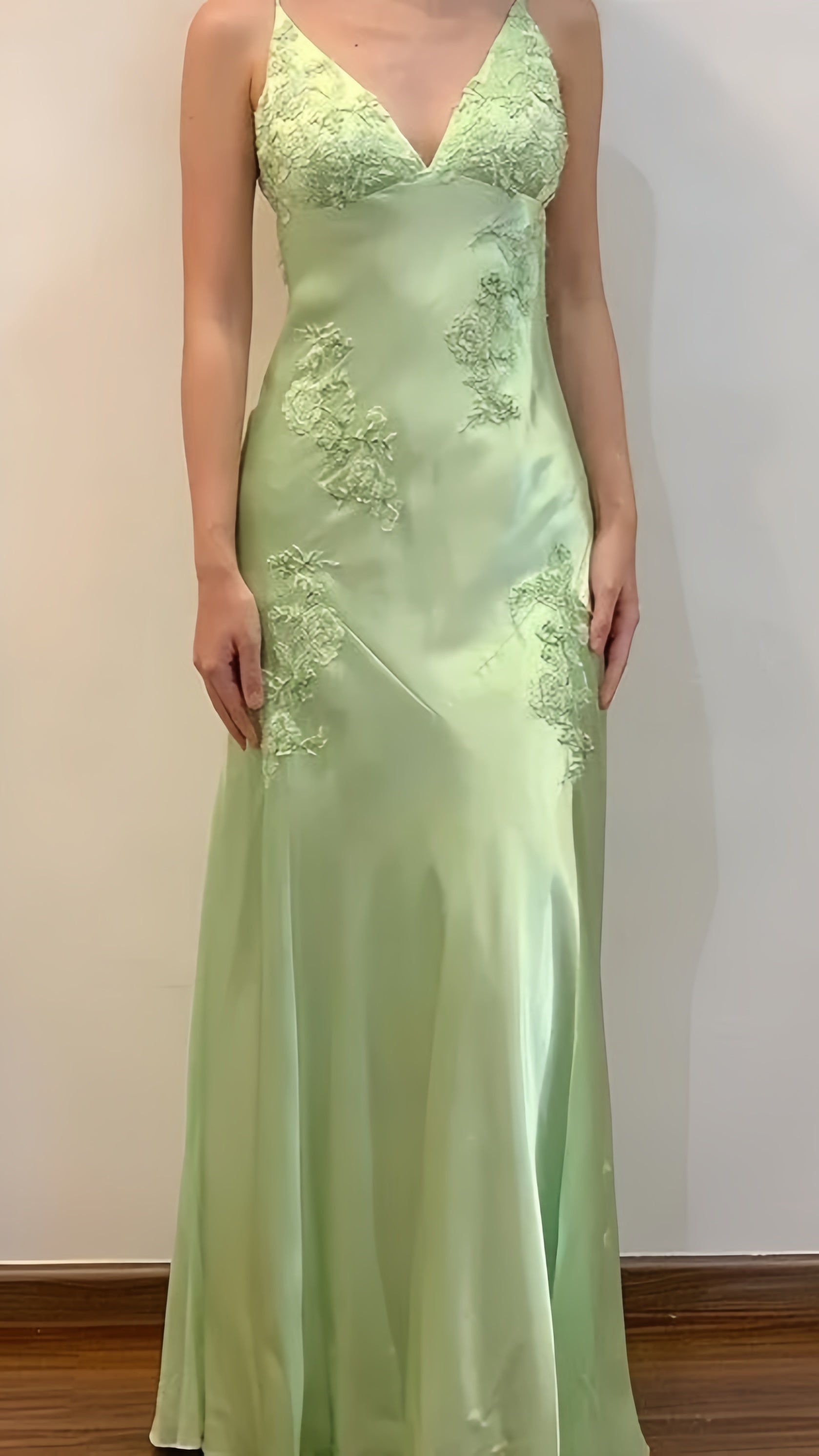 Vintage Mermaid Applique Sheath V-neck Senior Prom Dress Long Party Dress, HZ0307