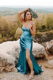 Sweetheart Black Metallic Mermaid Long Party HZ0307