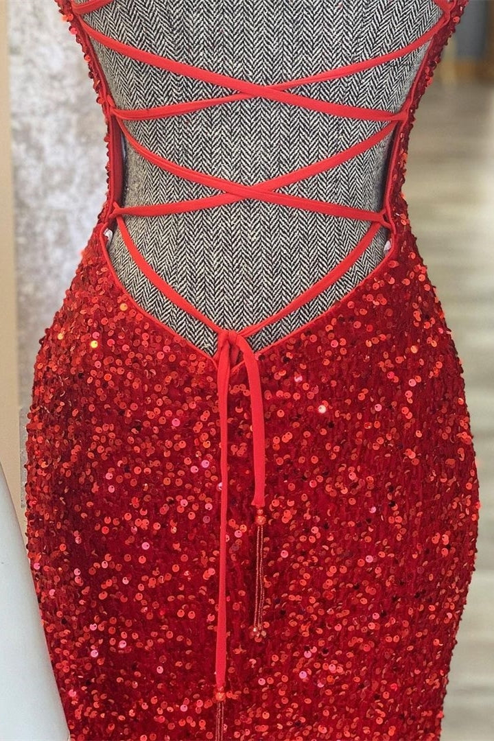 Sparkle Dark Green Sequin Mermaid Long Prom HZ0307