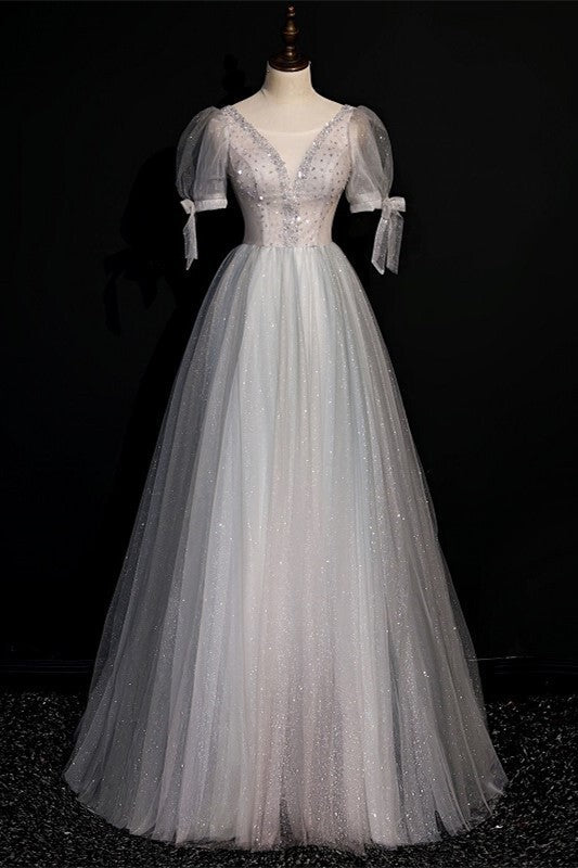 Short Sleeves Red Long Formal HZ0307