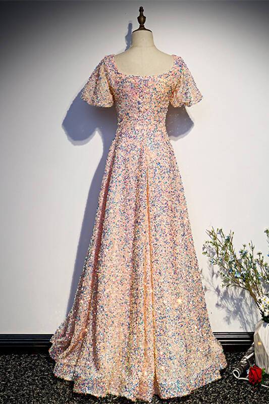 Blush Sequins A-line Long Party HZ0307