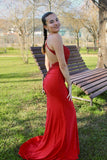 Straps Royal Blue Beaded Mermaid Long Formal HZ0307